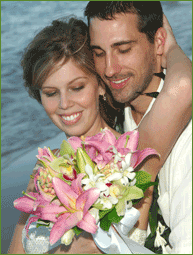 Couple by the oceanfront