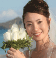 Happy bride